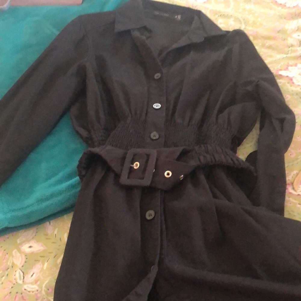 THE LIMITED Black button up shirt dress by THE LIMITED size 10